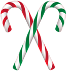 Crossed Candy Canes PNG Clipart
