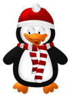 Cute Christmas Penguin Transparent PNG Clipart