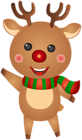 Cute Christmas Rudolph PNG Clipart