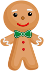 Cute Gingerbread Man Cookie PNG Clipart
