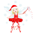 Cute Red Elf PNG Clipart