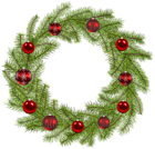 Deco Christmas Wreath PNG Clip Art Image