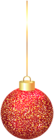 Elegant Christmas Red Ball Clip Art Image