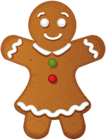 Gingerbread Girl Cookie PNG Clip Art