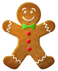 Gingerbread Man Ornament PNG Clip-Art Image