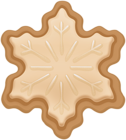 Gingerbread Snowflake Cookie Clipart