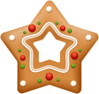 Gingerbread Star Cookie Clip Art