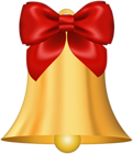 Gold Christmas Bell PNG Deco Clipart