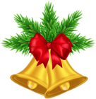 Gold Christmas Bells PNG Clipart
