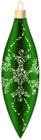 Green Christmas Ornament Clip Art Image