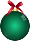 Green Clear Christmas Ball PNG Clipart