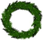 Green Pine Wreath PNG Image