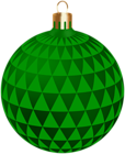 Green Xmas Ball Transparent Clipart