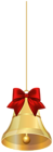 Hanging Christmas Bell Clip Art Image