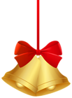 Hanging Christmas Bells PNG Clipart