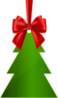 Hanging Christmas Tree PNG Clip Art Image