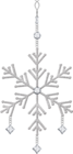 Hanging Snowflake Christmas Ornament PNG Clipart