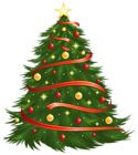 Large Size Transparent Decorated Christmas Tree PNG Clipart