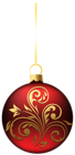 Large Transparent BlueRed Christmas Ball Ornament PNG Clipart