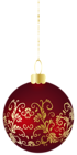 Large Transparent Christmas Ball Ornament PNG Clipart