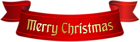Merry Christmas Banner PNG Clip Art