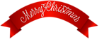 Merry Christmas Banner PNG Clip Art Image