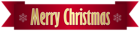 Merry Christmas Banner PNG Transparent Clipart