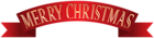 Merry Christmas Banner Transparent PNG Clip Art