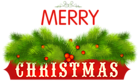 Merry Christmas Decorative PNG Clipart Image