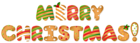 Merry Christmas Gingerbread Style PNG Clip Art Image