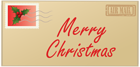 Merry Christmas Letter PNG Clipart Image