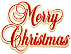 Merry Christmas PNG Text Clip Art