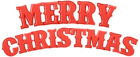 Merry Christmas Red PNG Clip Art