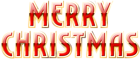 Merry Christmas Red PNG Clip Art Image