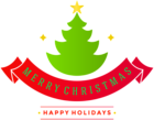 Merry Christmas Stamp PNG Clip Art