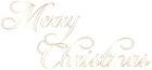 Merry Christmas Text Gold PNG Transparent Clipart