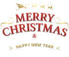Merry Christmas Text PNG Clip Art