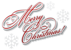 Merry Christmas Text PNG Clip Art Image