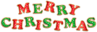 Merry Christmas Text PNG Transparent Clipart