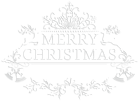 Merry Christmas White Transparent PNG Clip Art Image