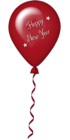 New Year Red Balloon PNG Clipart