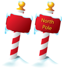 North Pole Sign PNG Picture