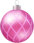 Pink Xmas Ball PNG Clipart