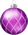 Purple Xmas Ball PNG Clipart