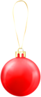 Red Xmas Ball PNG Clipart