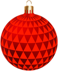 Red Xmas Ball Transparent Clipart