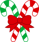 Red and Green Christmas Transparent PNG Candy Cane Clipart