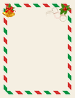 Santa Claus Blank Letter PNG Clip Art