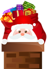 Santa Claus Chimney Transparent PNG Clip Art