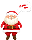 Santa Claus Ho-Ho-Ho PNG Clipart Image